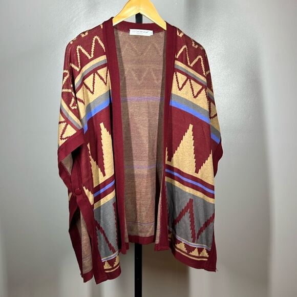 Cotton Emporium Aztec Open Front Cardigan - Picture 1 of 6